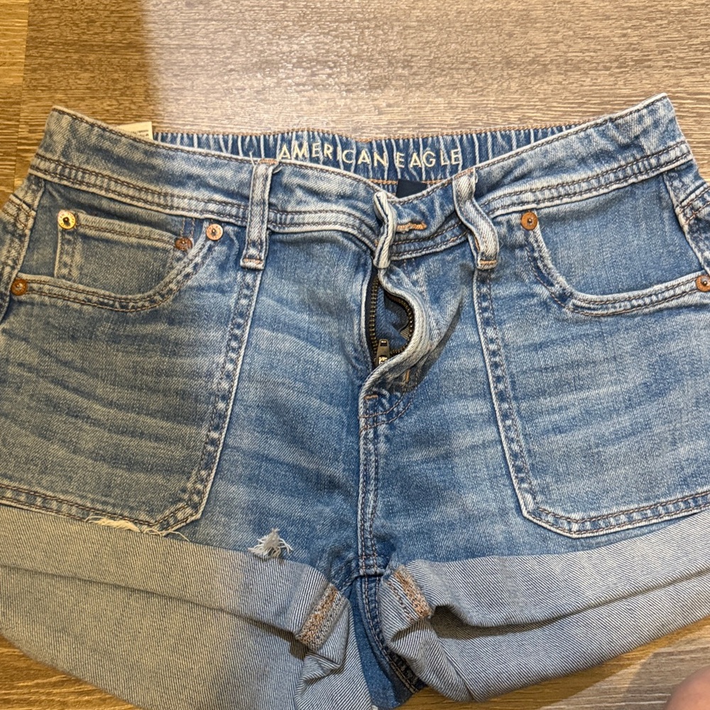 American Eagle Outfitters Light Blue Jean Shorts